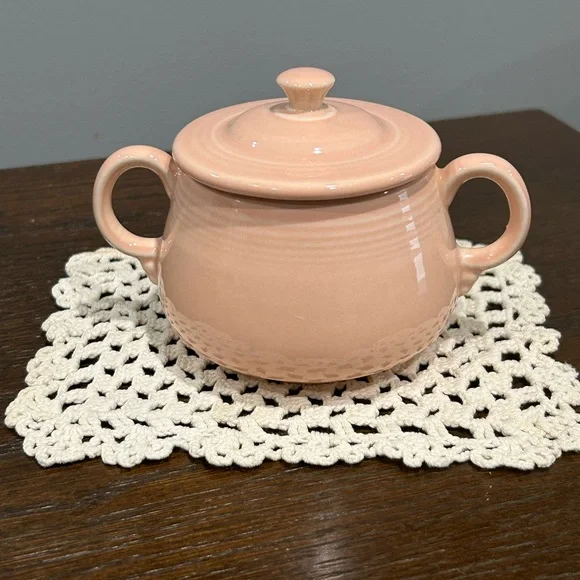 FIestaware - Fiesta Apricot Creamer and Sugar Bowl Set with Tray - Picture 8 of 13